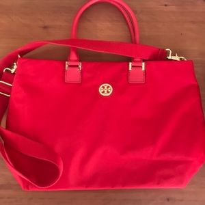 Tory Burch Red Nylon Bag